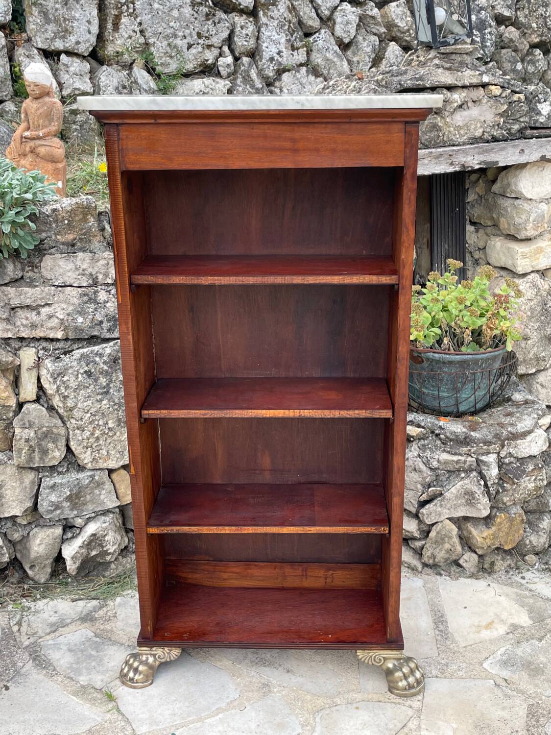 Pair of empire style mahogany bibuses