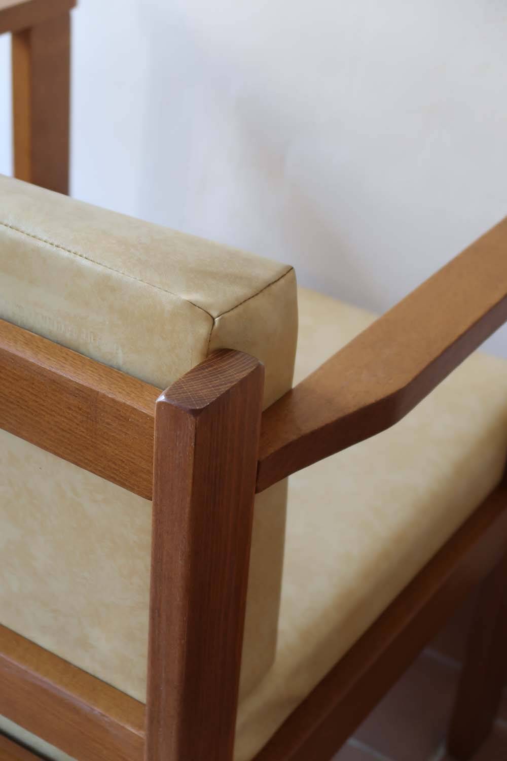 Pair of yellow armchairs