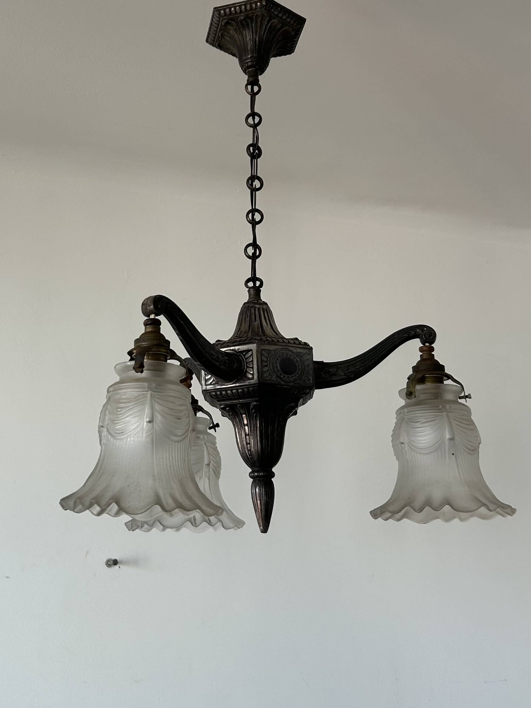 Antique Art Deco chandelier