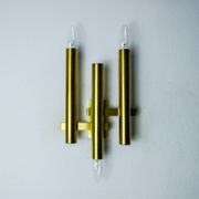 TUBULAR WALL LIGHT FROM MAISON SCIOLARI, 3 LIGHTS, ITALY, 1970