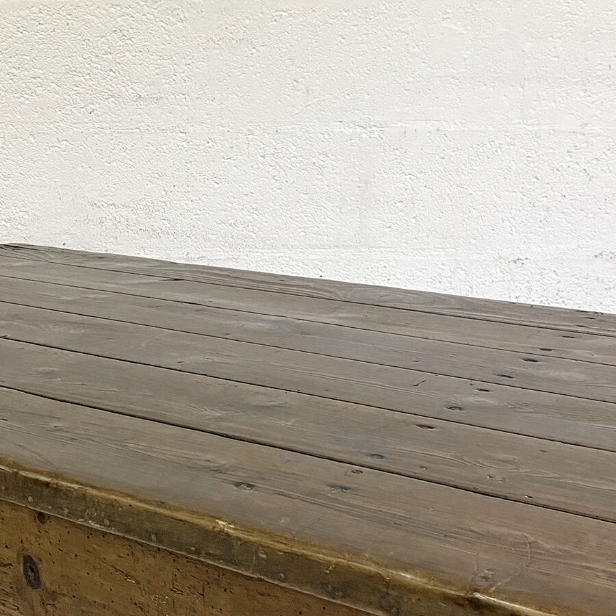 Large 19th century farm table