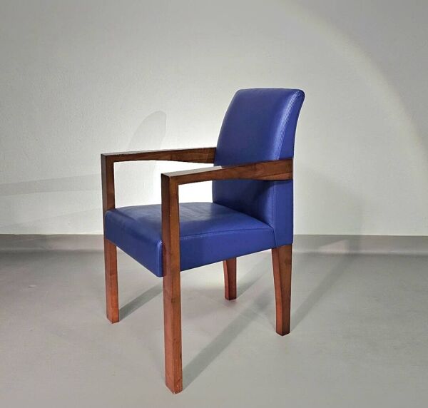 4 x Chaise de conférence Ying Bridge Hugues Chevalier / cuir