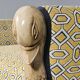 Swan neck bench, hand-carved, France, 1940s