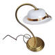 Vintage brass capeline lamp