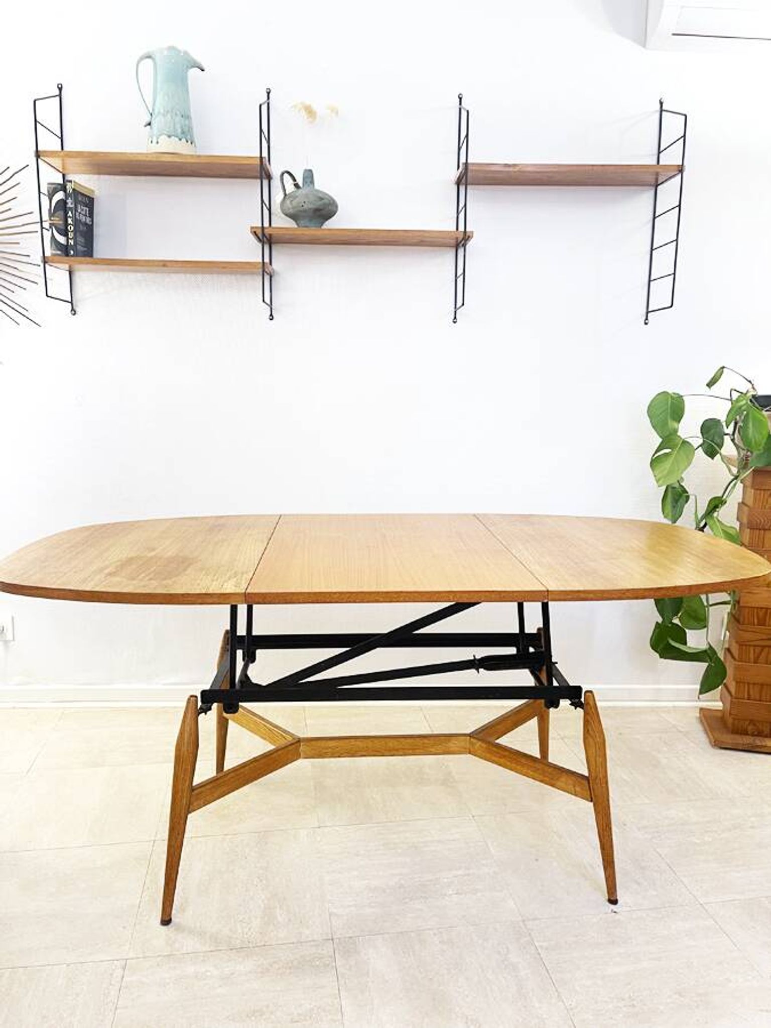 2-in-1 liftable table "smørrebrød", 1960