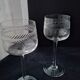3 cut crystal white or rosé wine glasses