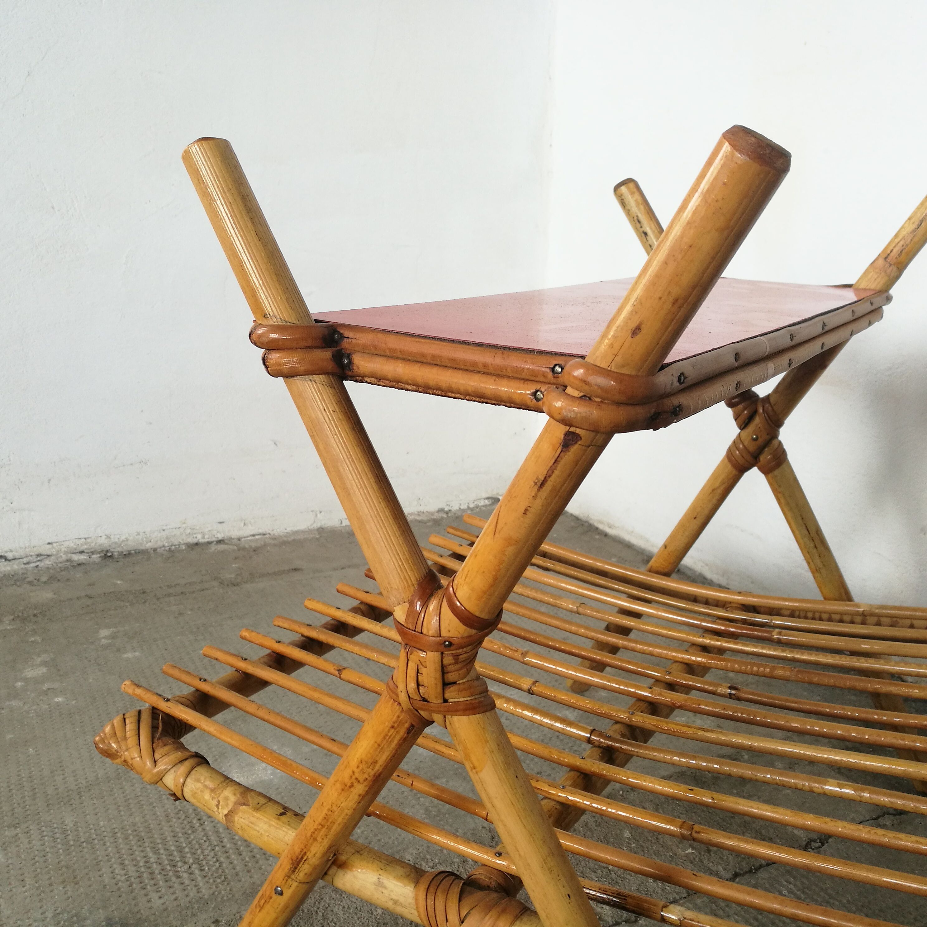 Rattan magazine holder