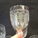 6 old glasses with engraved baccarat crystal wine stems