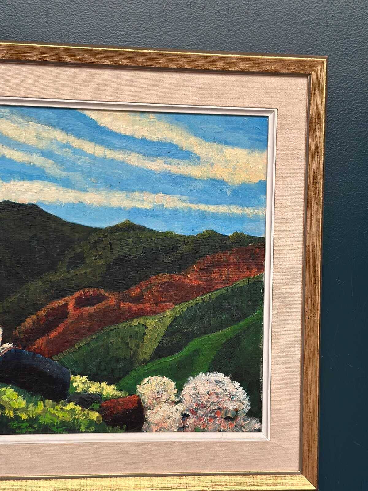 Original Swedish Oil on Panel – “Mountain Landscape” by John B. Hinna