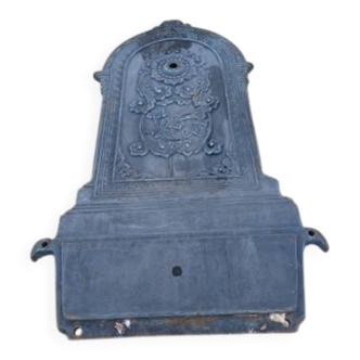 Cast iron fountain plaque