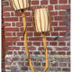 Lampadaire en rotin