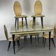 Table à manger et chaises Hollywood Regency italiennes par Mascagni, années 1950.