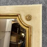 Vintage Louis XV Style Lacquered Square Mirror Circa 1950