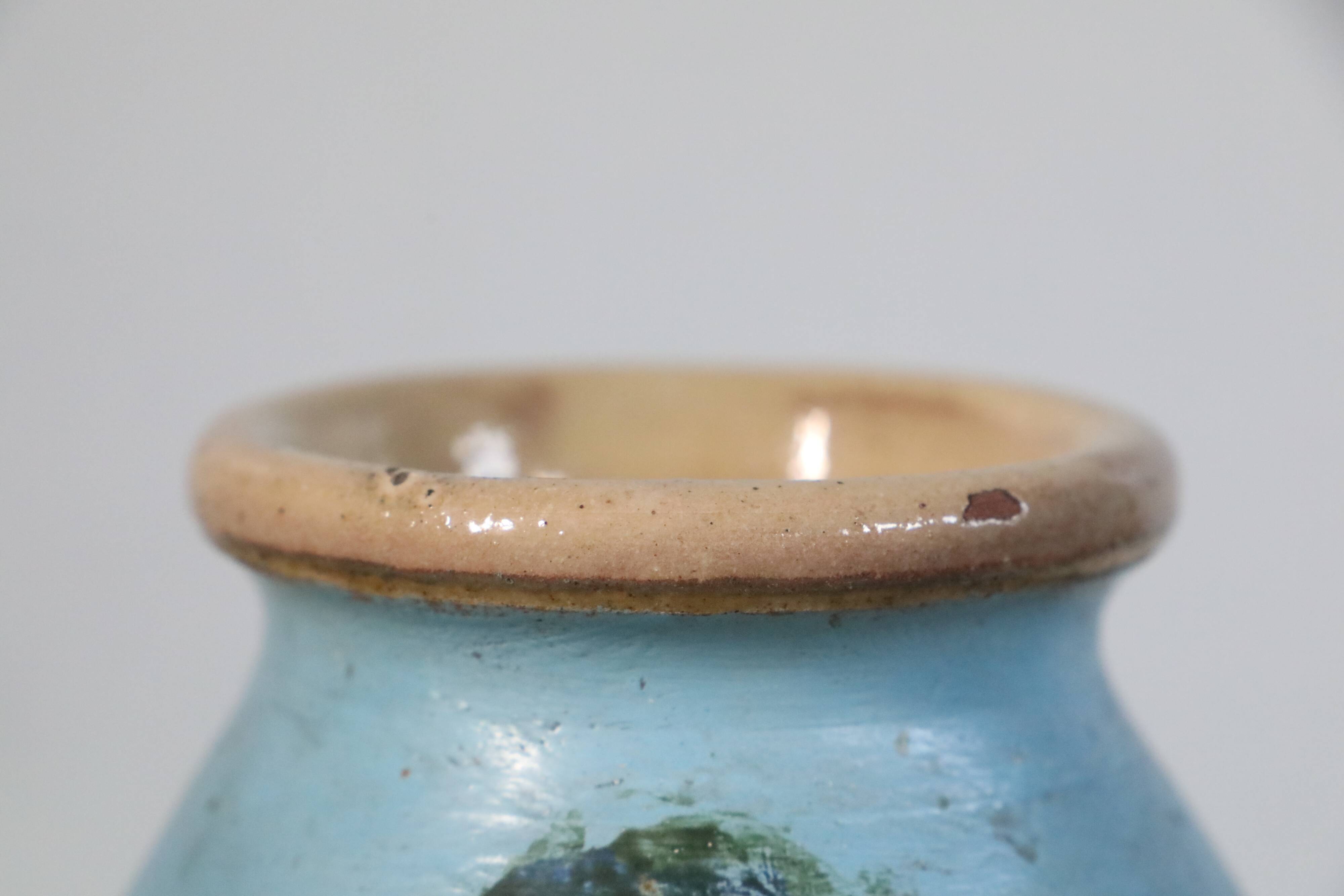Vase, hand-painted, vintage