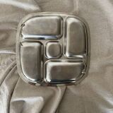 5-bowl chrome aperitif tray, 1970s design