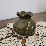 Vase vert en céramique