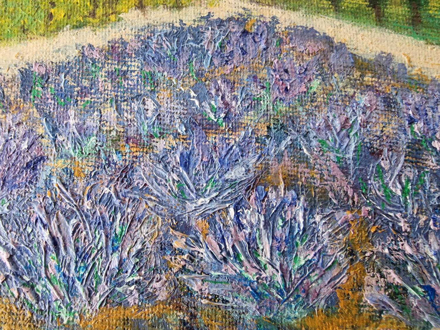 Oil painting, Provençal landscape