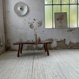 Solid free-form elm coffee table