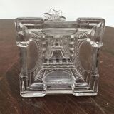 Eiffel Tower shaped candlesticks made by the Portieux crystal factory