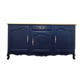 Old sideboard revamped in midnight blue