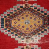 Tapis vintage fait main Bukhara ouzbek 128cm x 199cm (1960s)