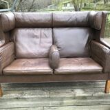 Borge Mogensen 2-seater leather sofa 2192