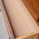 Oak compass foot chest of drawers 1960