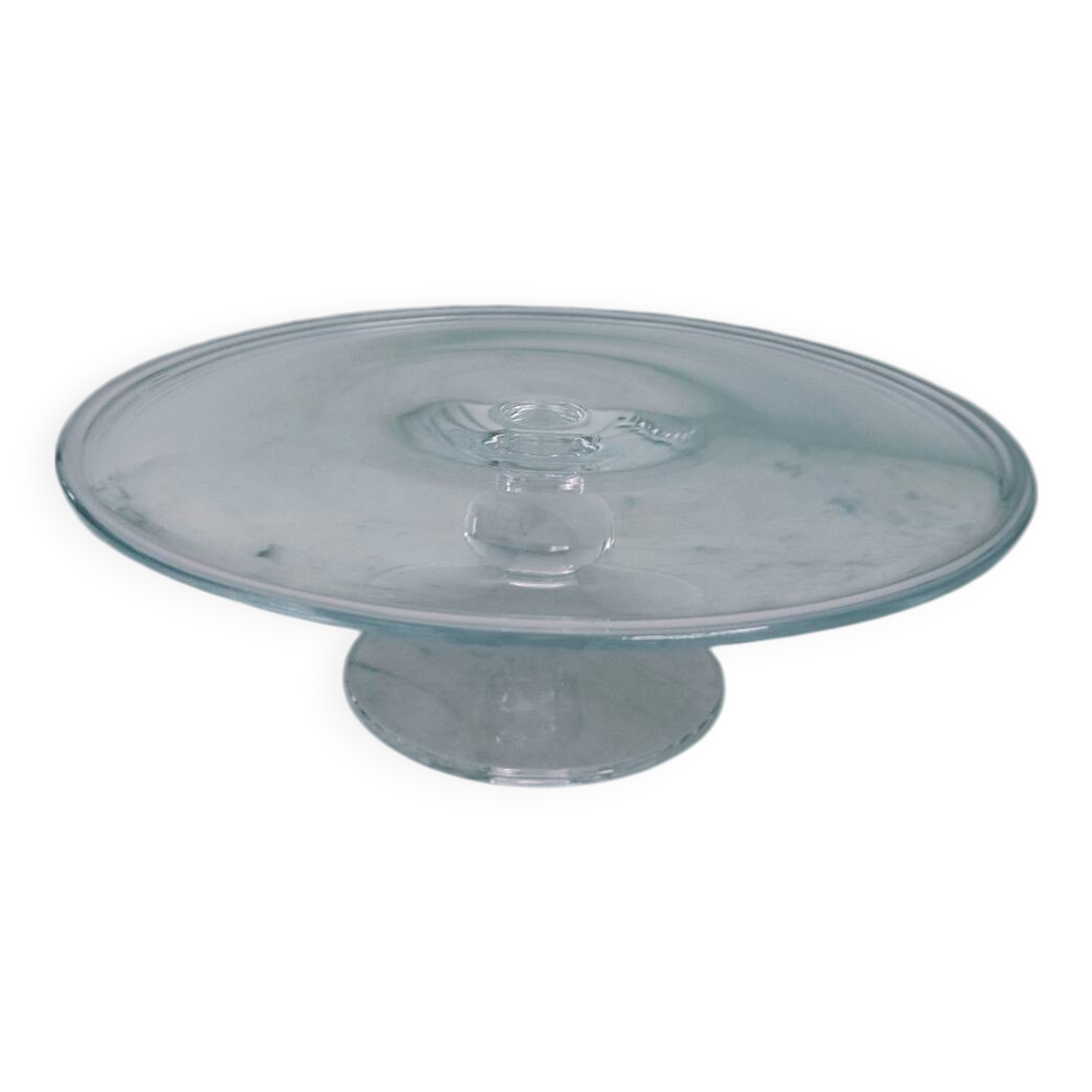 Glass footed dish