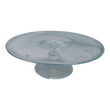 Plat sur pied en verre
