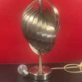 Henri Mathieu 70's Kinetic Design Lamp Brushed Aluminum - 36 cm