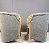 Pair of italian armchairs, 1980s