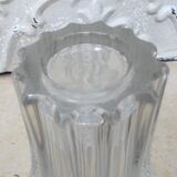 Crystal vase signed Pierre d' Avesn
