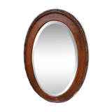 Beveled wooden mirror 52x82cm
