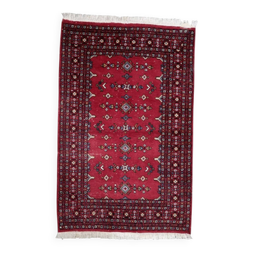 Vintage Uzbek Bukhara handmade rug 128 cm x 196cm 1950s - 1C1228