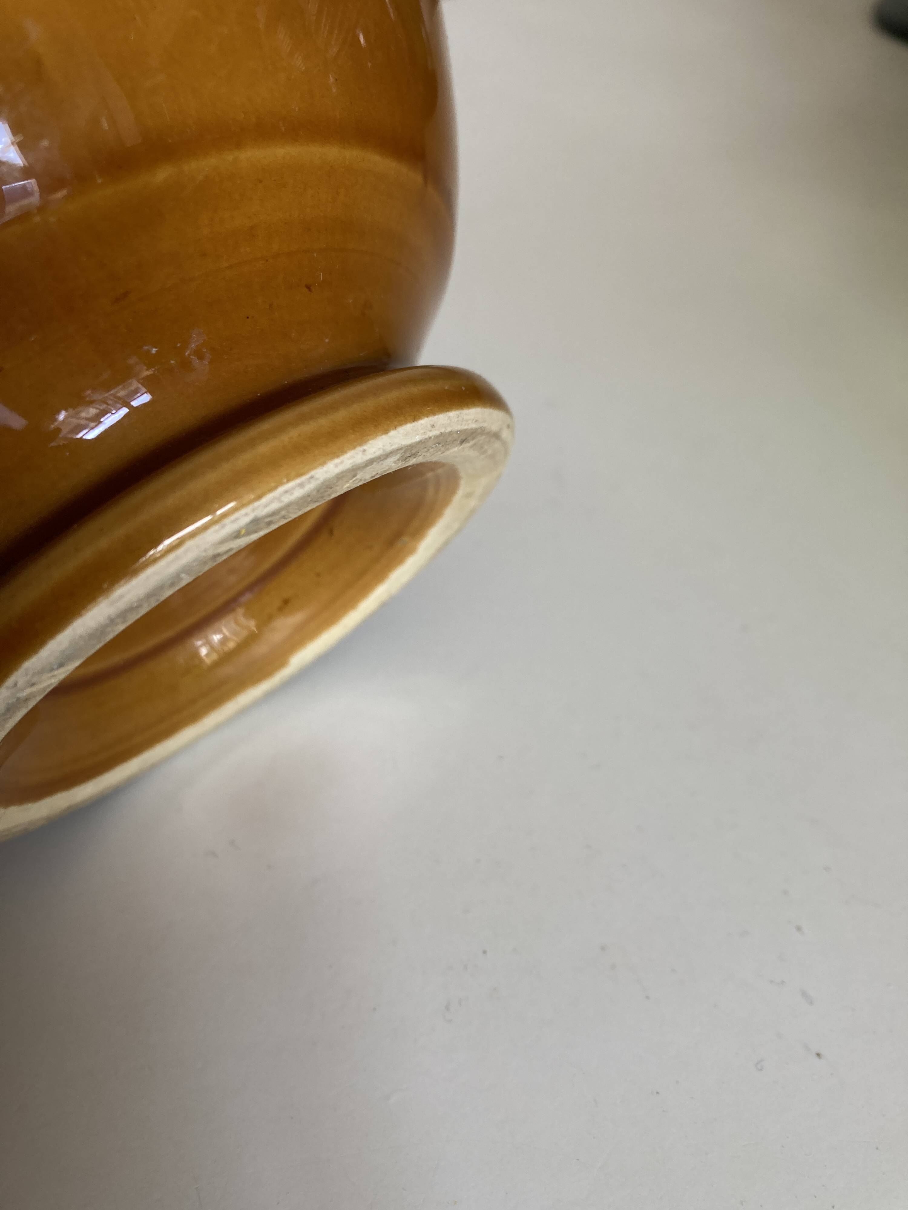 XXL bowl in Niederviller earthenware Tatin color
