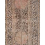 Vintage Turkish Oushak Rug Handwoven 67x692 cm