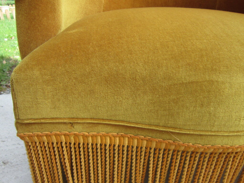 Pair of armchairs velvet Toad