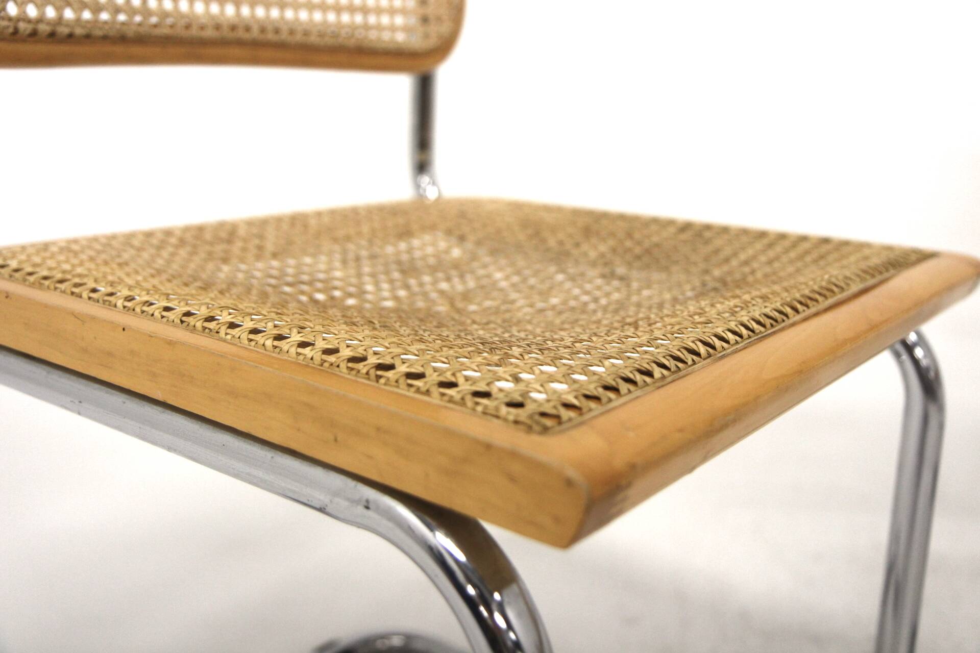 Set of 6 "B32" chairs, Marcel Breuer, Italy 1990