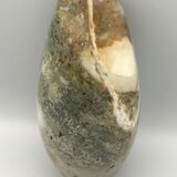 Vase soliflore in natural pierre onyx light green