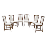 Set of 6 Osvaldo Borsani Mid-Century Modern Italian Bouclè Dining Chairs