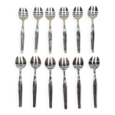 Ménagère 12 fourchettes à dessert en métal argenté