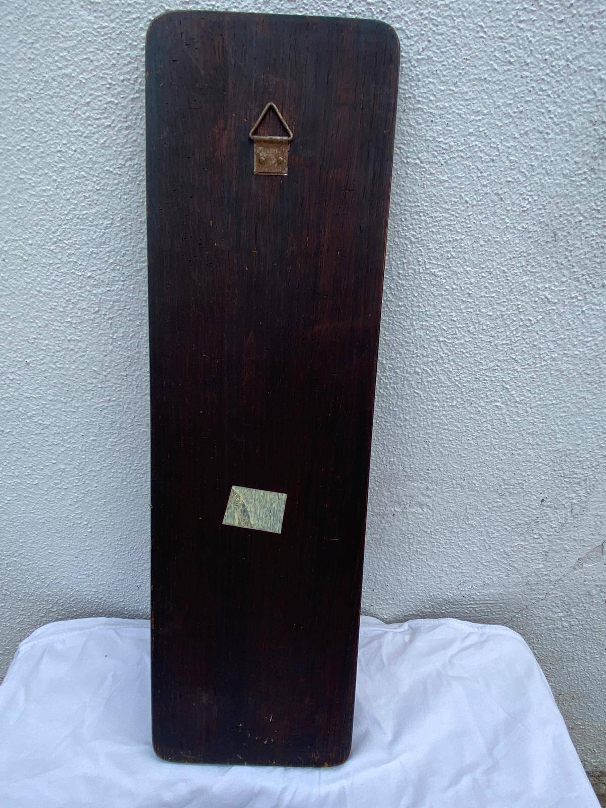 Pure tin table signed Guigan – rose pattern – Breton craftsmanship from the 19th century.