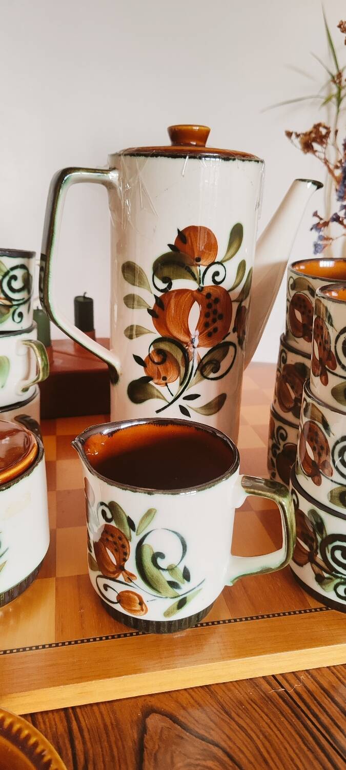 Coffee service Boch la Louvière Argenteuil made in Belgium
