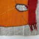 Handwoven Textile Wall Hanging, Vintage Wall Rug, 106x156 Cm