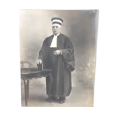 Photographie ancienne magistrat français 1910 début XXème, noir et blanc, photo