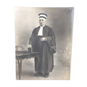 Antique, Great old photograph, French magistrate, 1910, early twentieth, black and white, photo