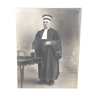 Antique, Great old photograph, French magistrate, 1910, early twentieth, black and white, photo