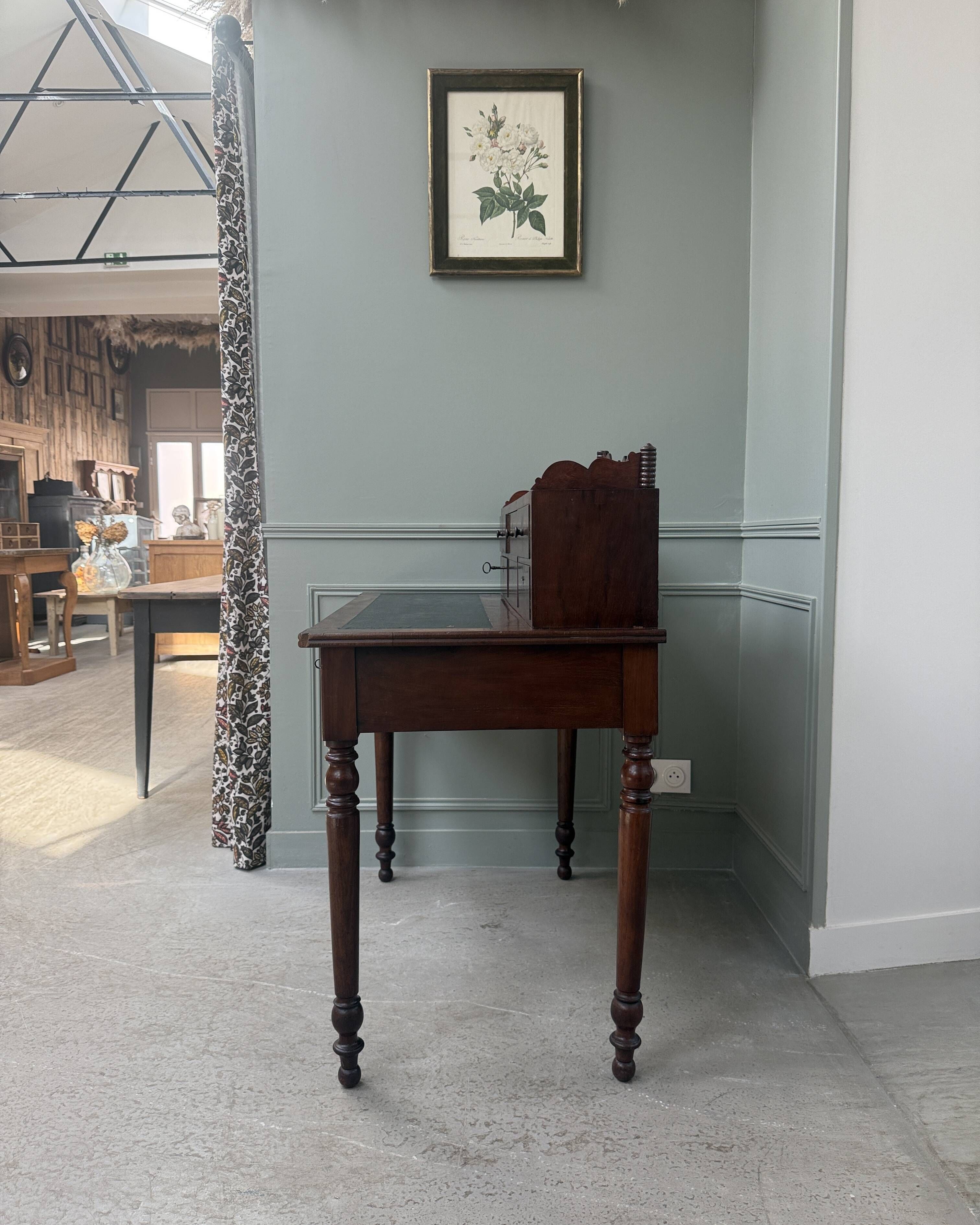 Antique mahogany graduated desk