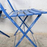 Pair of folding garden chairs