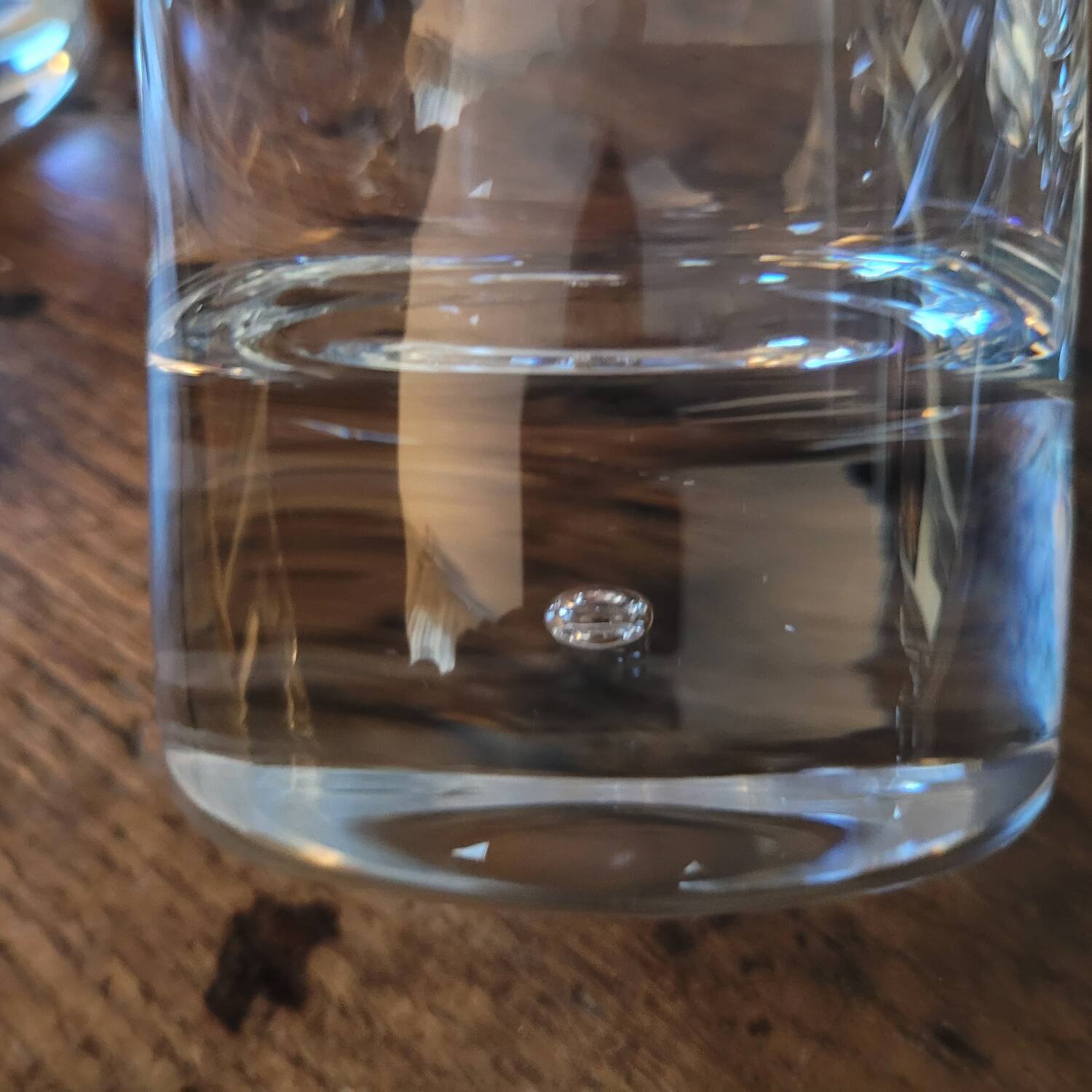 5 thick-bottomed bubble glasses – Scandinavian design, 1970s